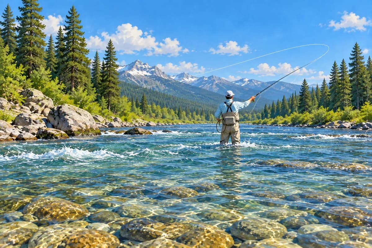 Fly Fishing illustration